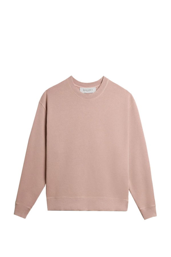 Golden Goose Cotton Crewneck Sweatshirt - Powder
