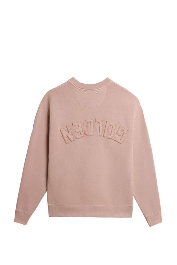 Golden Goose Cotton Crewneck Sweatshirt - Powder