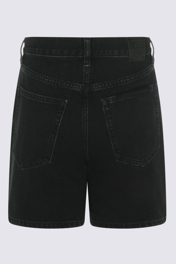 Anine Bing Cotton Shorts - Black