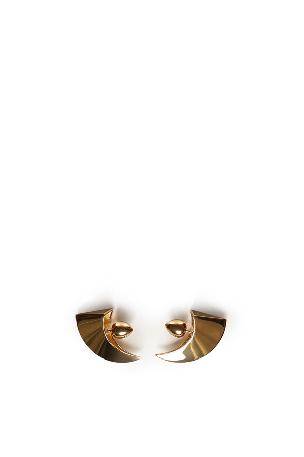 Alaia Sculptural Edge Earrings - Gold