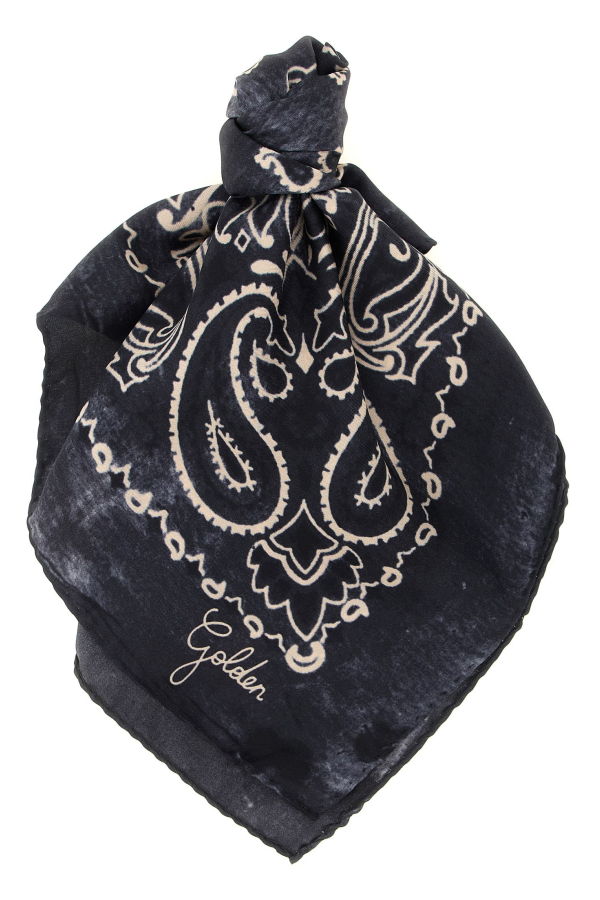 Golden Goose Paisley Scarf - Gray