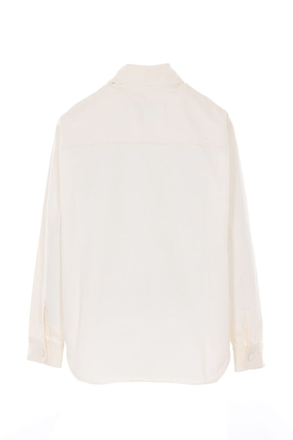 Ami Alexandre Mattiussi Ami De Coeur Denim Overshirt - White