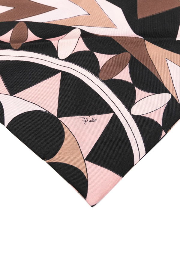 PUCCI Printed Silk Headscarf - Powder