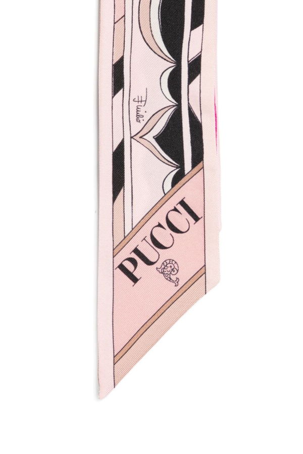 PUCCI Printed Silk Foulard Scarf - Powder