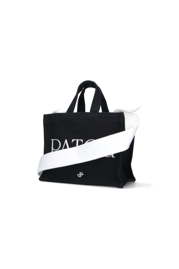 Patou Logo Tote Bag - Black