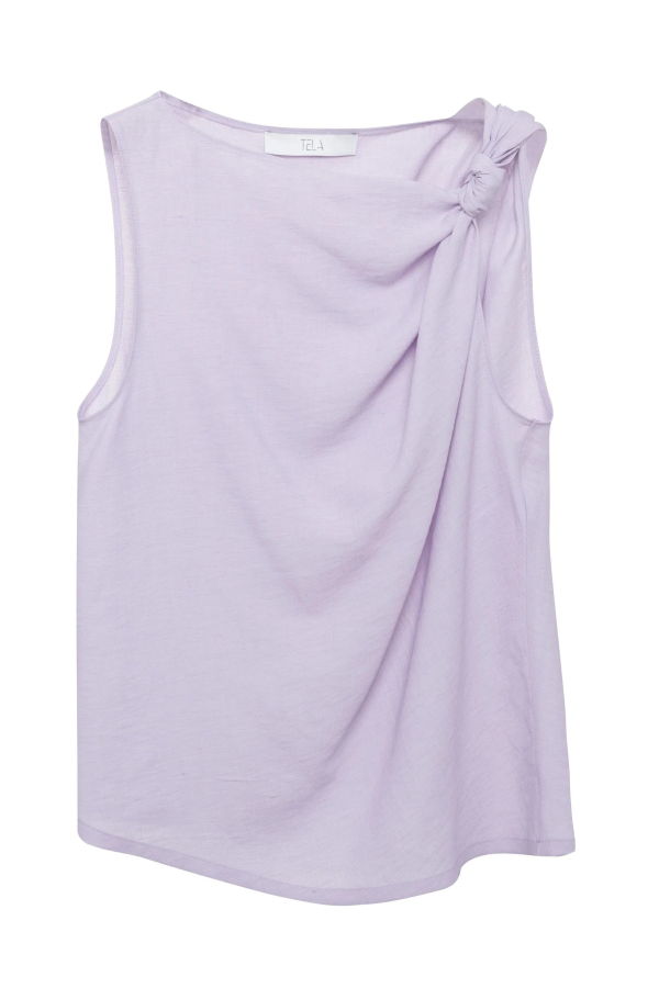 Tela Cody Sleeveless Linen-Viscose Top