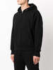 Les Tien Cropped Zip Hoodie - Jet Black - Thumbnail 2