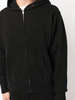 Les Tien Cropped Zip Hoodie - Jet Black - Thumbnail 3
