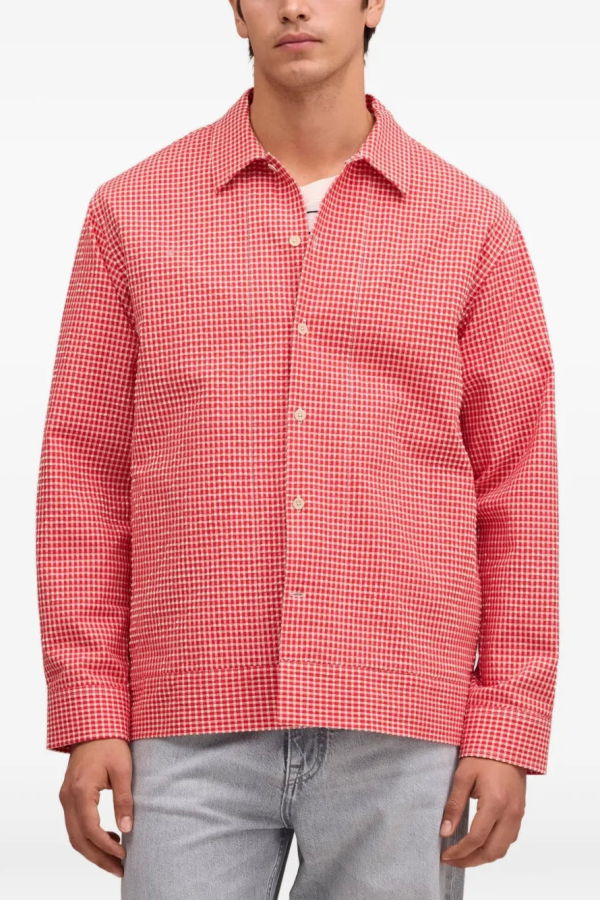 NN. 07 Reed Seersucker Overshirt - Chili