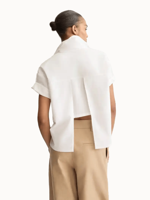 Arlo Mott Clark Split Back Top - White