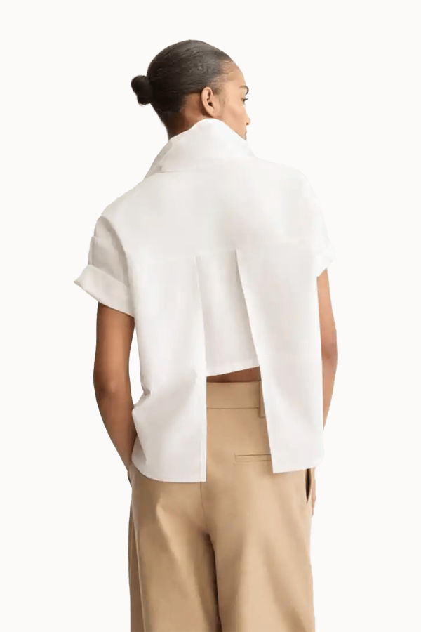 Arlo Mott Clark Split Back Top - White