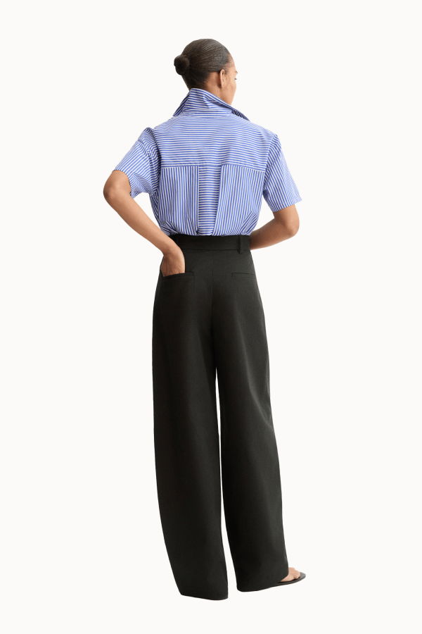 Arlo Mott Clark Split Back Top - Blue Stripe