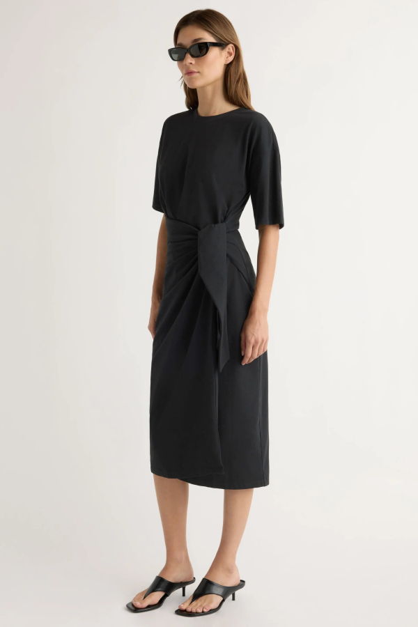 Modern Citizen Noa Organic Cotton T-Shirt Wrap Dress