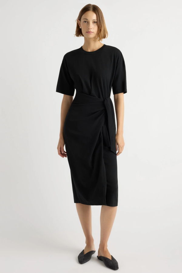 Modern Citizen Noa Organic Cotton T-Shirt Wrap Dress