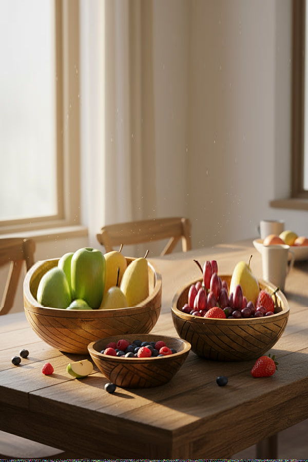 Mela Artisans EarthLines Handcrafted Nested Bowls