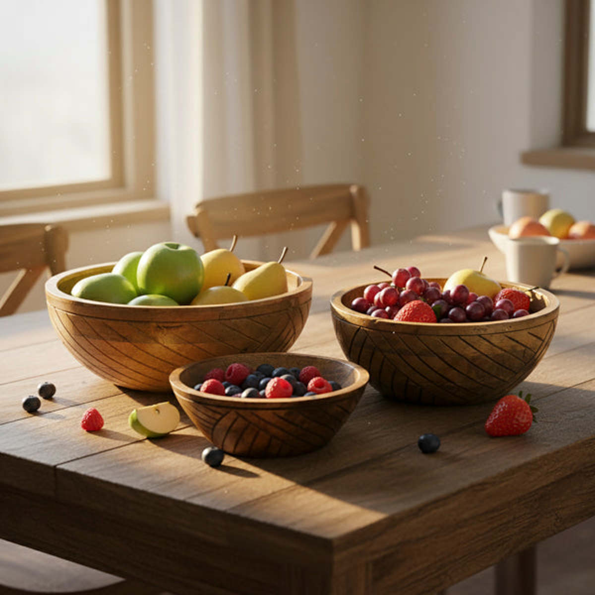 Mela Artisans EarthLines Handcrafted Nested Bowls - Image 2 of 10