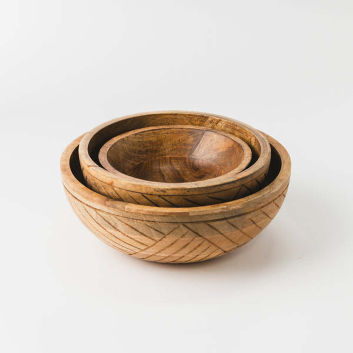 Mela Artisans EarthLines Handcrafted Nested Bowls - Image 4 of 10