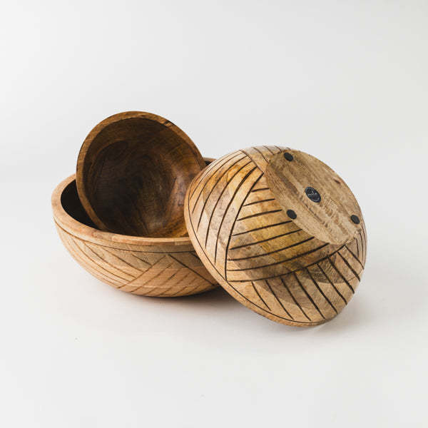 Mela Artisans EarthLines Handcrafted Nested Bowls