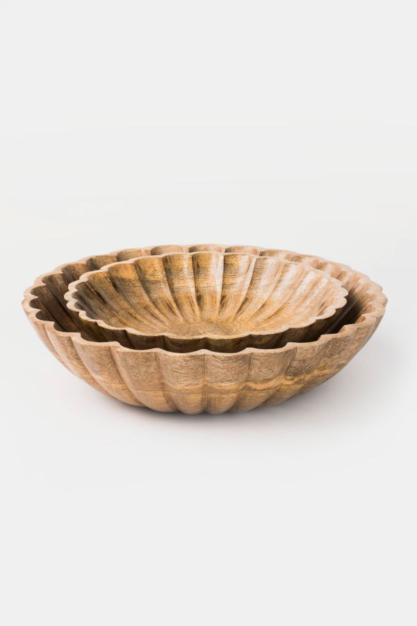 Mela Artisans Scallop Serenity Bowls