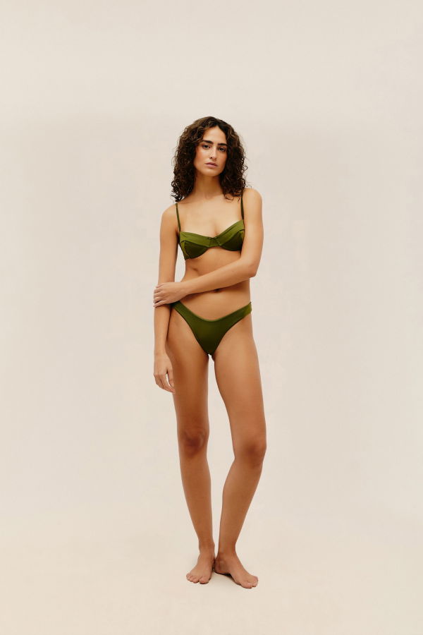 Haight Leila Bikini Bottom - Olive Green
