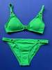 Melissa Odabash Montenegro Bikini Bottom - Green Ribbed - Thumbnail 5