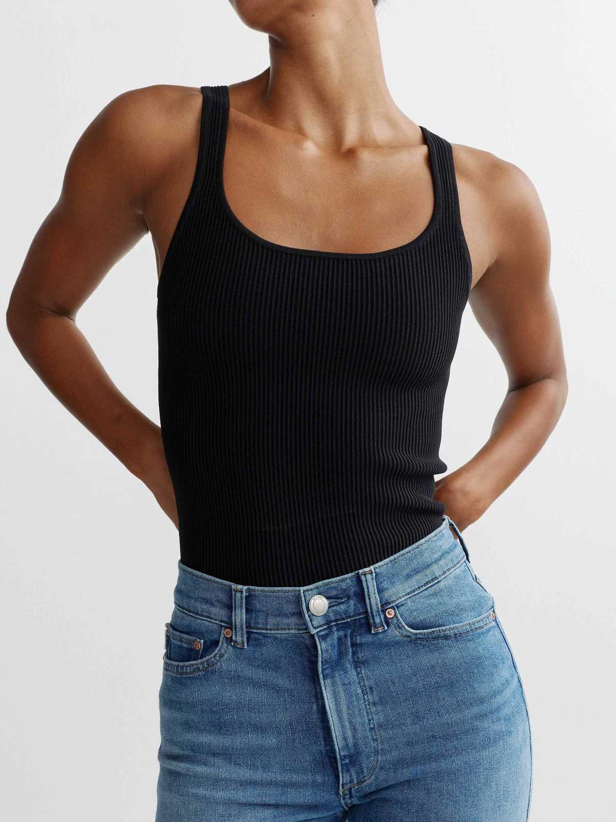 DL 1961 Scoop Neck Tank Instasculpt Rib - Image 1 of 7