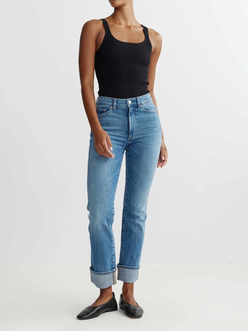 DL 1961 Scoop Neck Tank Instasculpt Rib