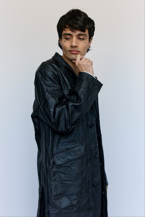 Old Park Leather Chesterfield Jacket