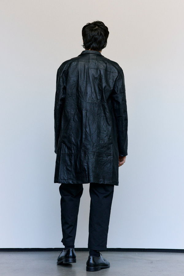 Old Park Leather Chesterfield Jacket