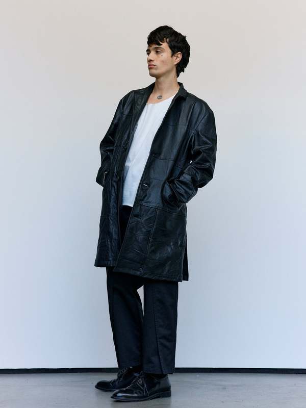 Old Park Leather Chesterfield Jacket