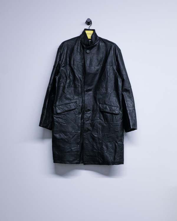 Old Park Leather Chesterfield Jacket