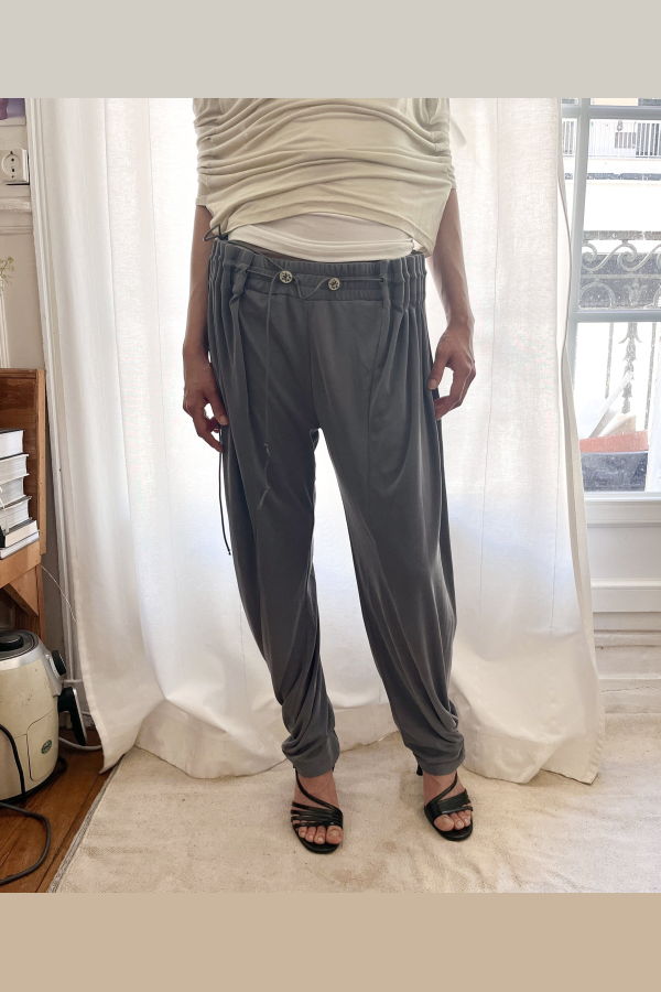 Ulika Sanctus Curtain Jogger Pants - Washed Blue