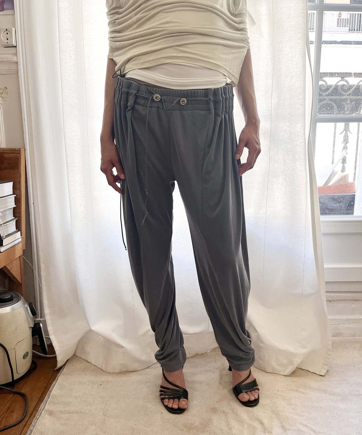 Ulika Sanctus Curtain Jogger Pants - Washed Blue - Image 1 of 6
