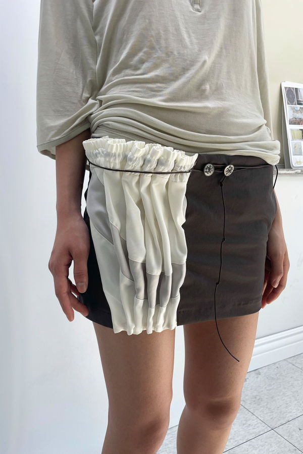 ULIKA SANCTUS Curtain Mini Skirt