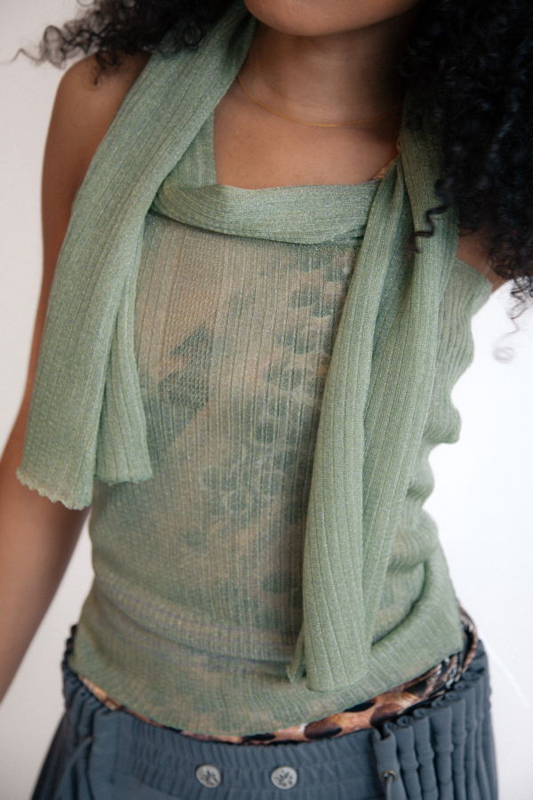 ULIKASANCTUS Sheer Tank Top