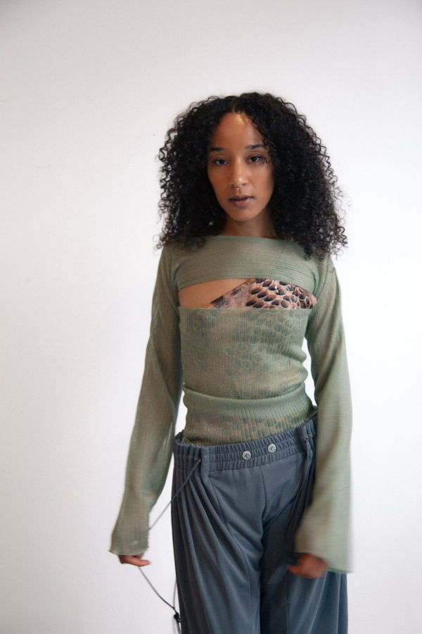 ULIKASANCTUS Sheer Tank Top