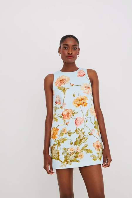 Cara Cara Nash Mini Dress - Le Tile Green | Garmentory