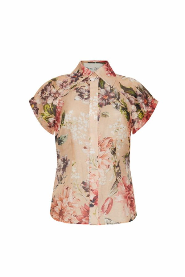 Cara Cara Standout Top - Margaux Bloom Ginger