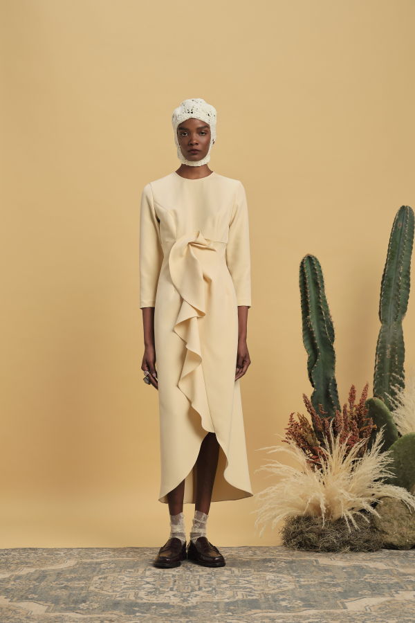 Kika Vargas Genzebe Dress - Butter
