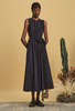 Kika Vargas Hanna Dress - Navy - Thumbnail 1