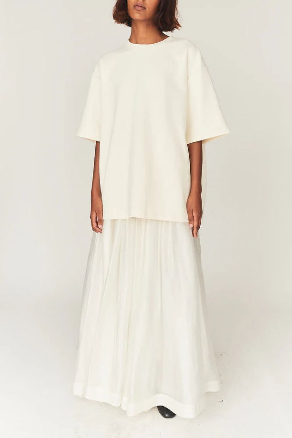 The Garment Gilian Volume Skirt - Cream