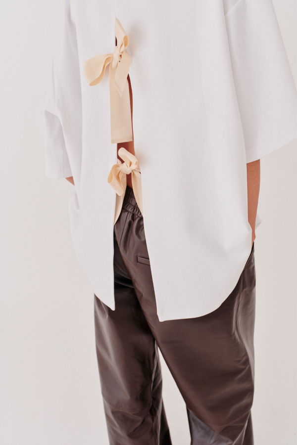 The Garment TG Bow Tee - White