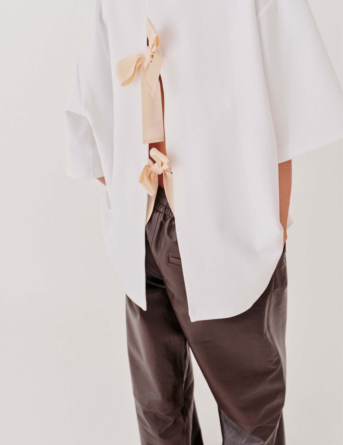 The Garment TG Bow Tee - White - Image 2 of 5