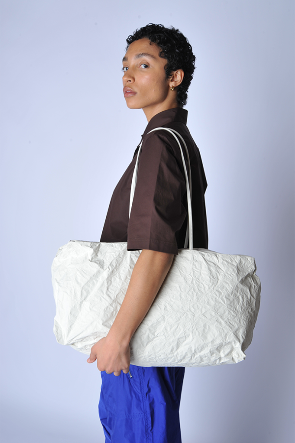 Zilla Matte Nylon Duffle Bag - Warm White