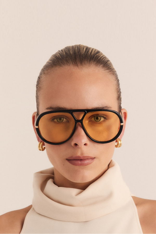 Banbé Eyewear The Harley Sunglasses - Black/Yellow