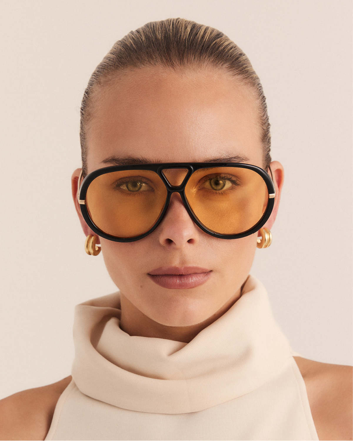 Banbé Eyewear The Harley Sunglasses - Black/Yellow - Image 1 of 7