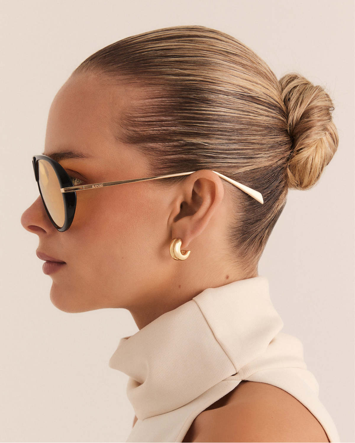 Banbé Eyewear The Harley Sunglasses - Black/Yellow - Image 3 of 7