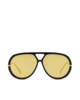 Banbé Eyewear The Harley Sunglasses - Black/Yellow - Thumbnail 4