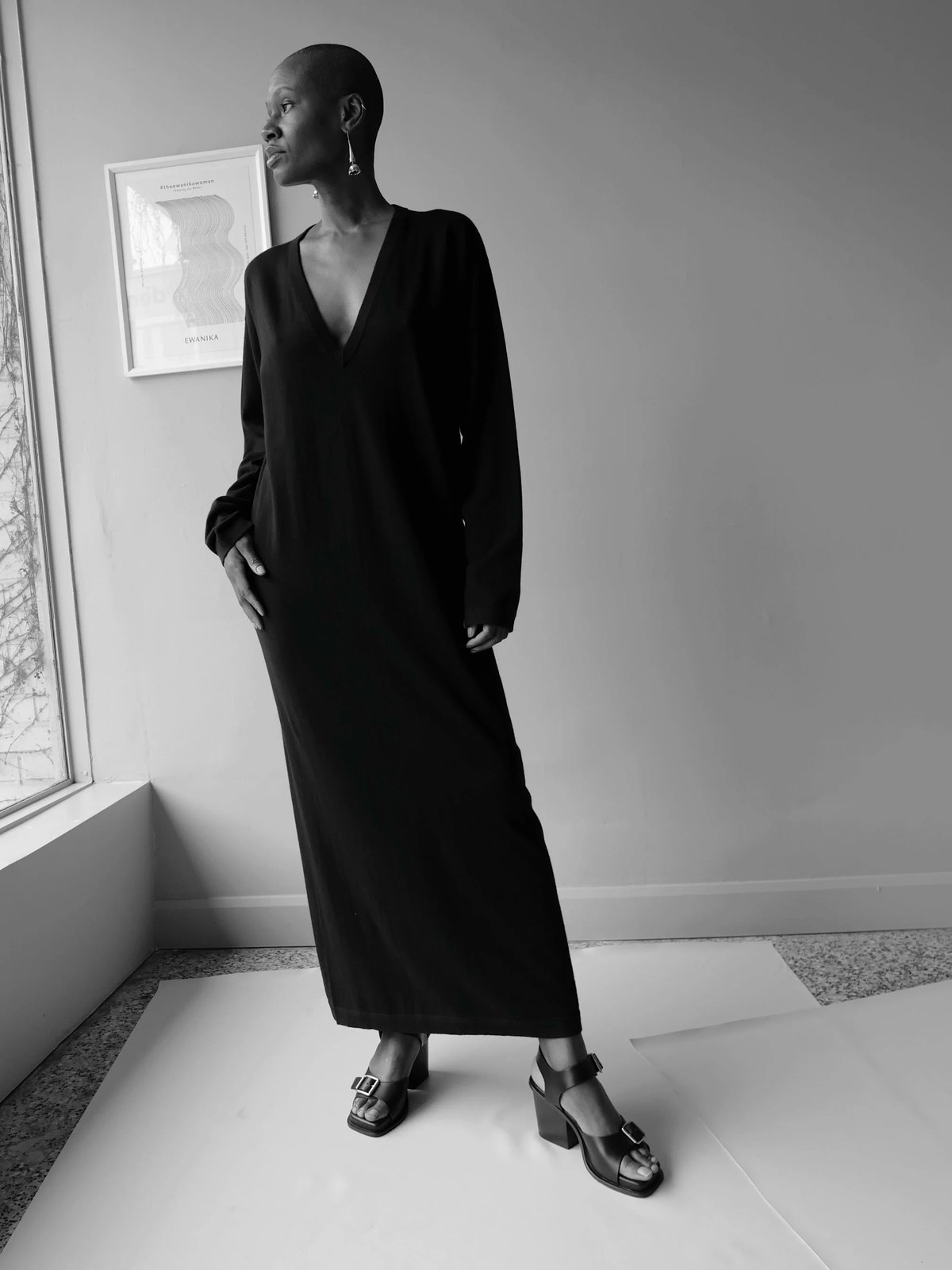 Extreme Cashmere N°480 Invite Dress - Raven - Image 2 of 6