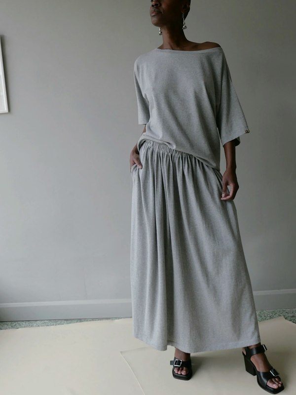 Extreme Cashmere N403 Mary Short Skirt - Grey